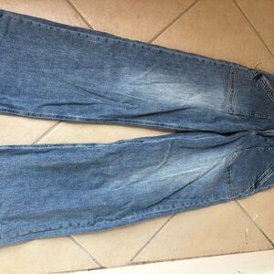 Women's Flare Wide Leg Blue Jeans